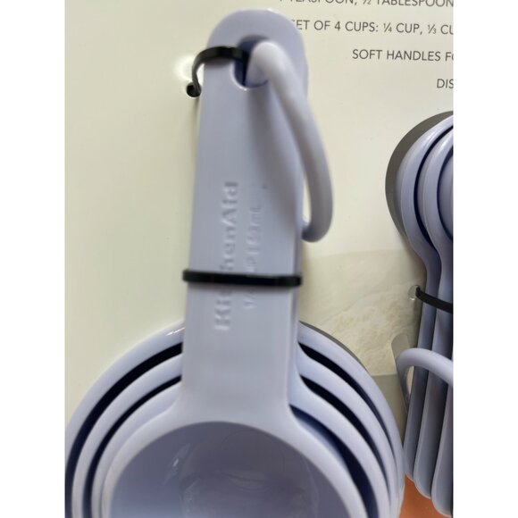 KitchenAid Measuring Cups & Spoon Set - Lavender - Soft Handles for Secure Grip - Picture 3 of 3